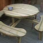 Wooden Garden Furniture Set - Image 2