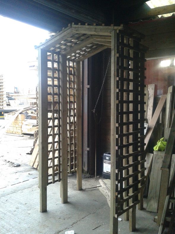 Wooden Trellis Arch