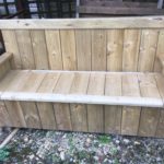 Wooden Bench with storage