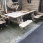 Picnic table - split bench seats