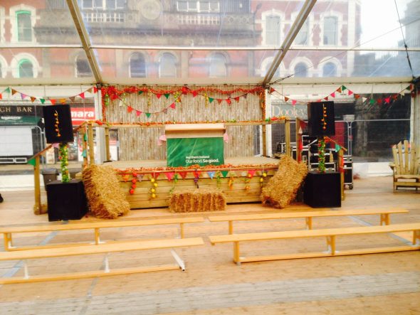 Pop-up stages