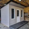 M Doherty timber composite garden shed