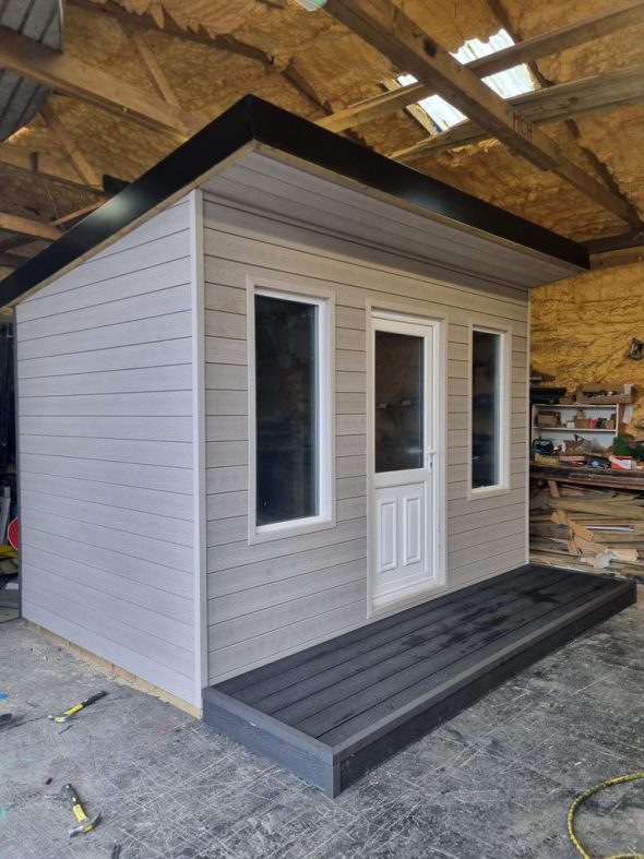 M Doherty timber composite garden shed