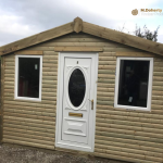 wooden garden shed